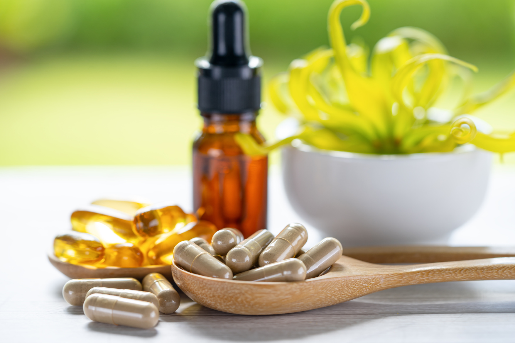 Alternative Medicine Herbal Organic Capsule with Vitamin E Omega